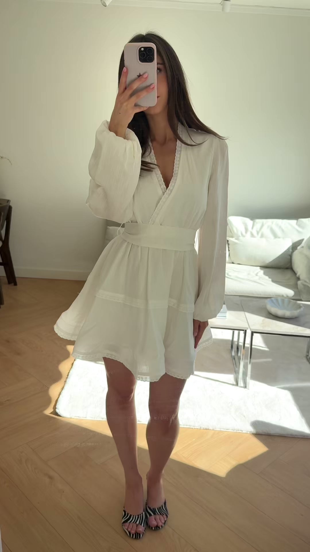 Kaya - White Linen Dress