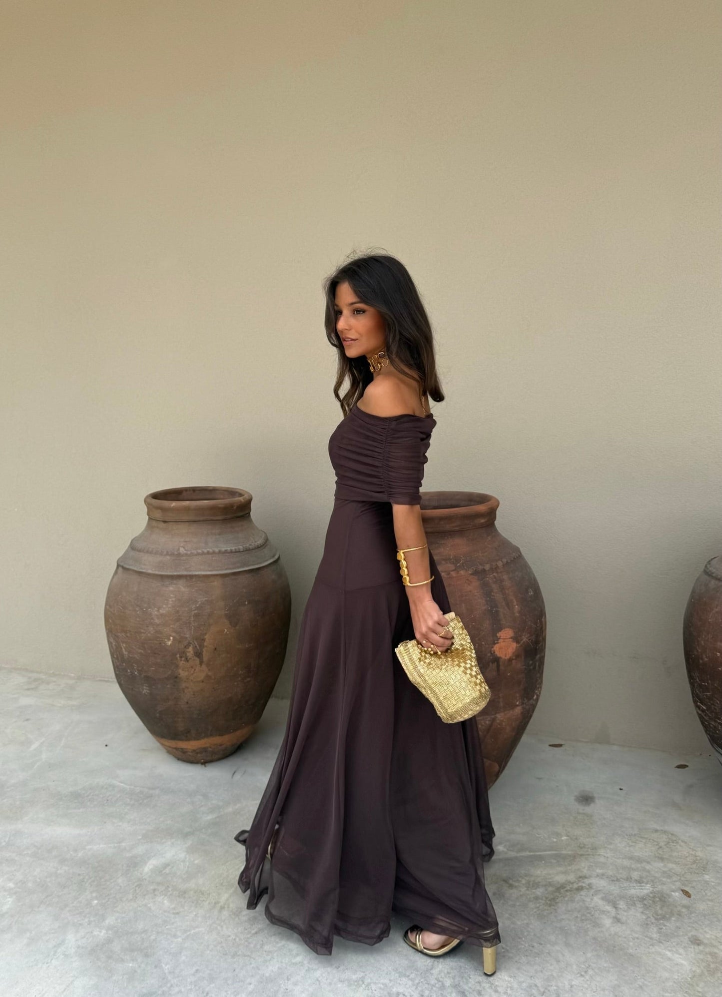 Robe Séléna en Marron