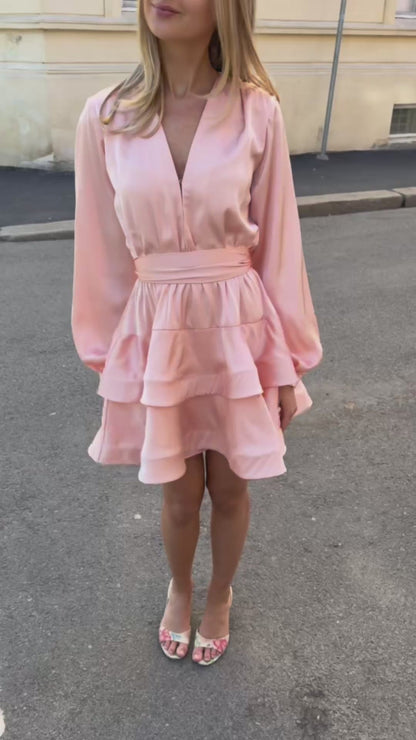 Kaya - Petal Dress in Rose