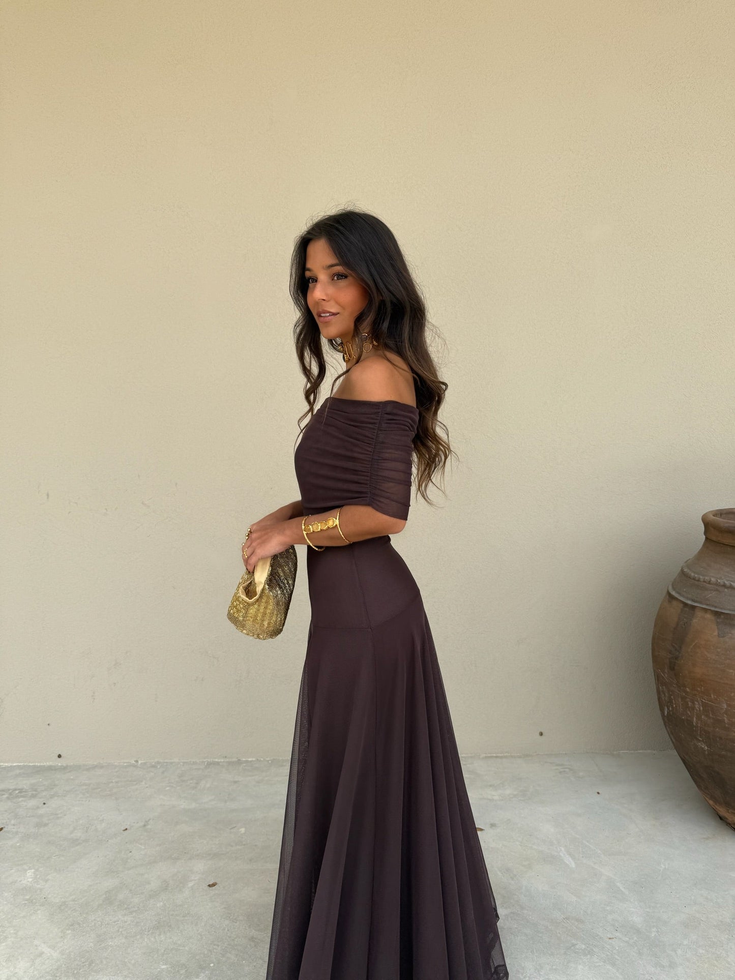 Robe Séléna en Marron