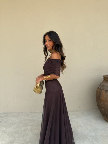 Robe Séléna en Marron