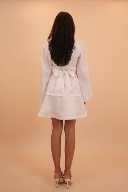 Kaya - White Linen Dress
