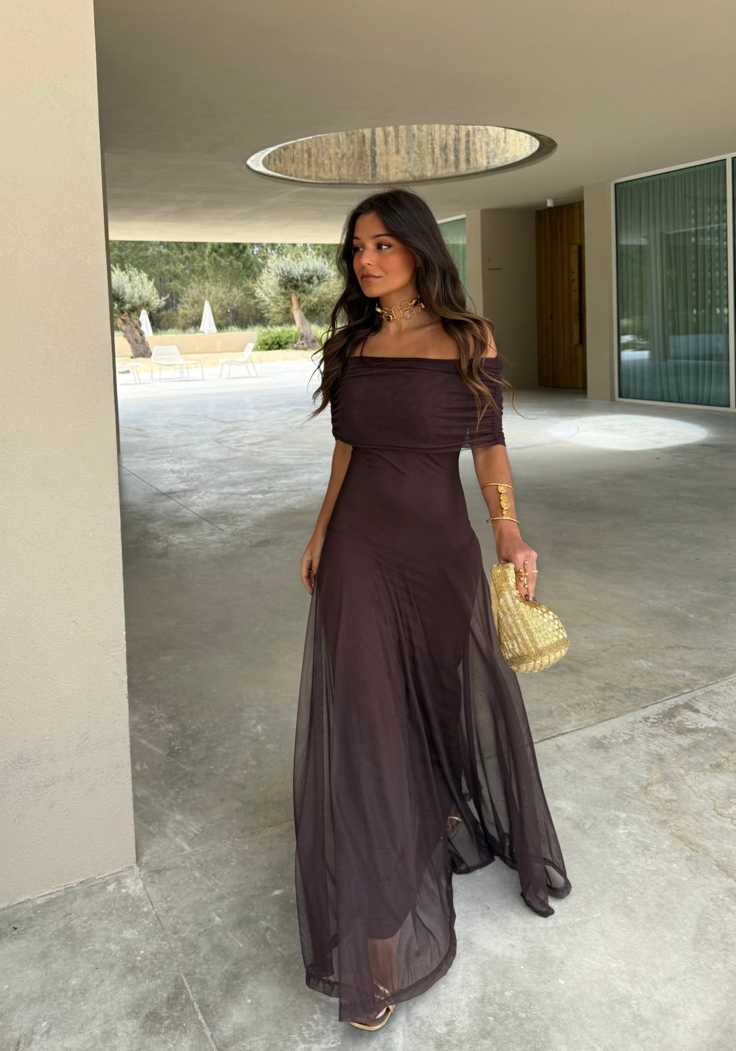 Robe Séléna en Marron