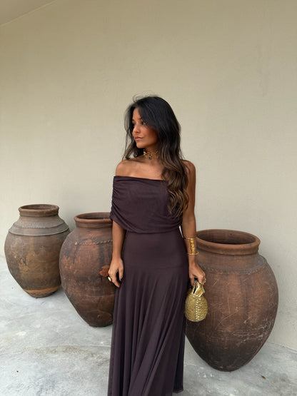 Robe Séléna en Marron
