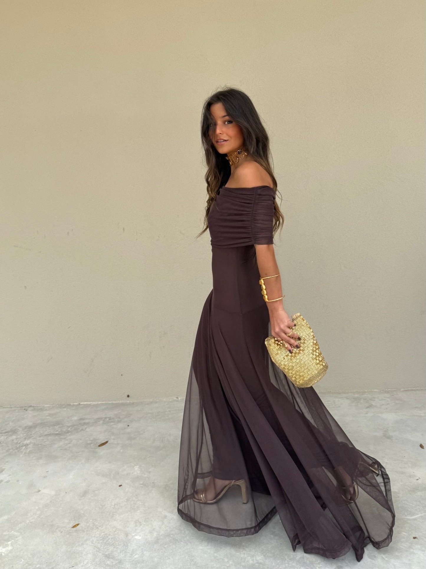 Robe Séléna en Marron