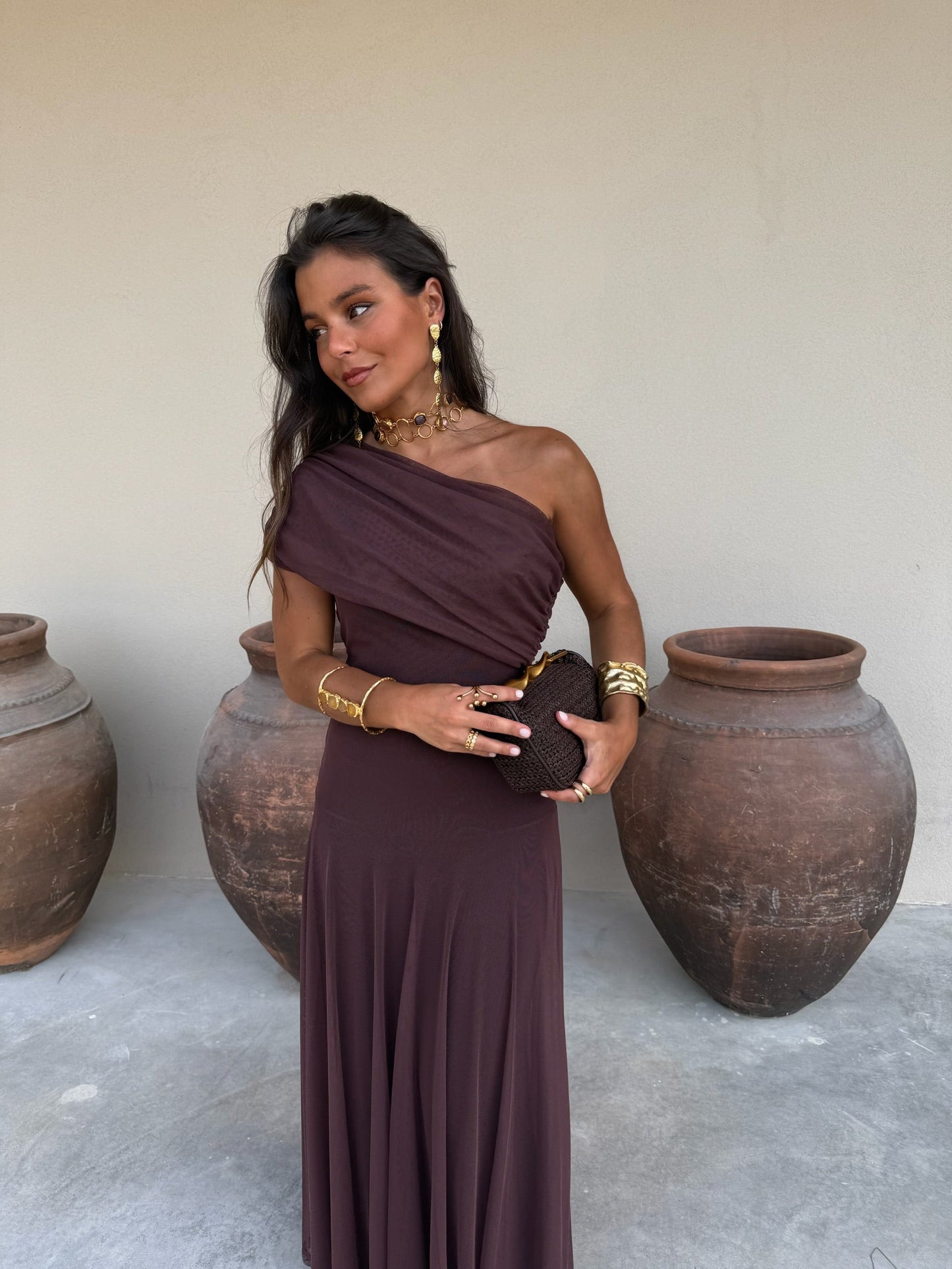 Robe Séléna en Marron