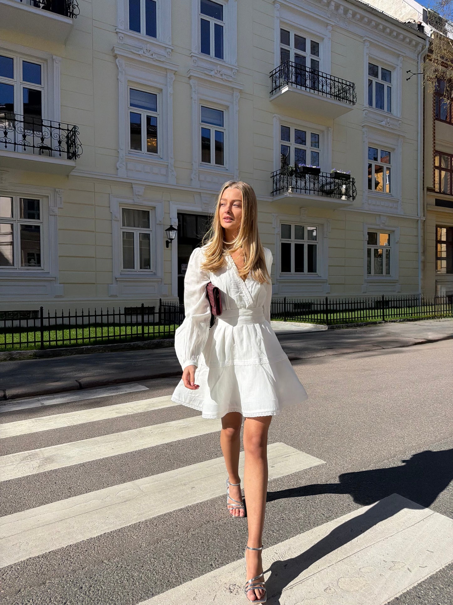 Kaya - White Linen Dress