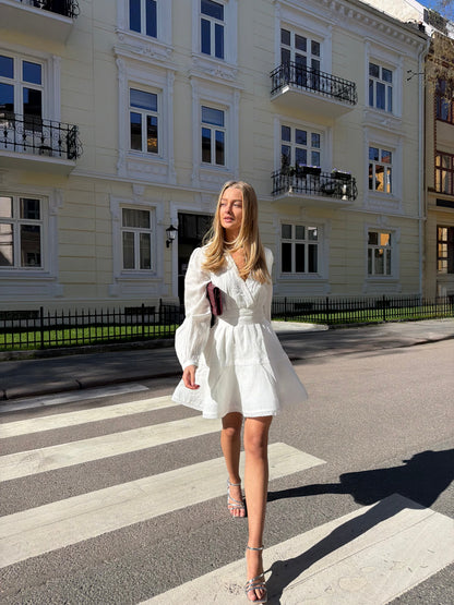 Kaya - White Linen Dress